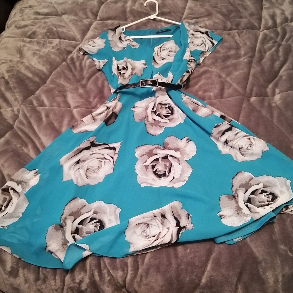 Floral flare dress